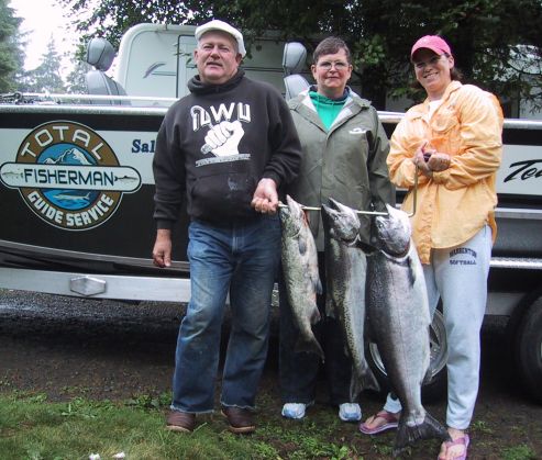 oregon fishing report nice chinook salmon!