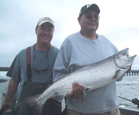 washington fishing guide, upriver bright chinook salmon fishing