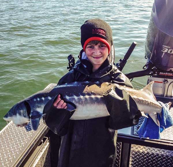 Fishing for Columbia River Sturgeon